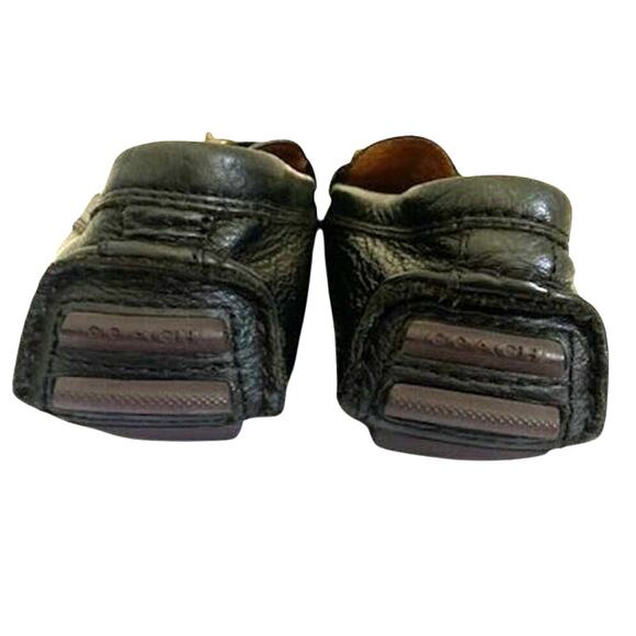 Coach-Crosby-Turnlock-Driver-Slip On Loafers-Black-Leather-Womens-Size 5.5 - Picture 6 of 10